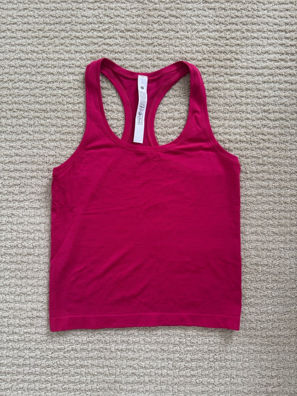 lululemon athletica Raspberry Pink Racerback Tank Top